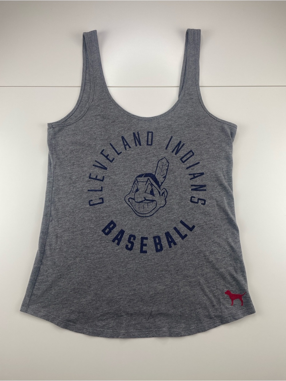 PINK Victoria's Secret Gray Chief Wahoo Tank Top